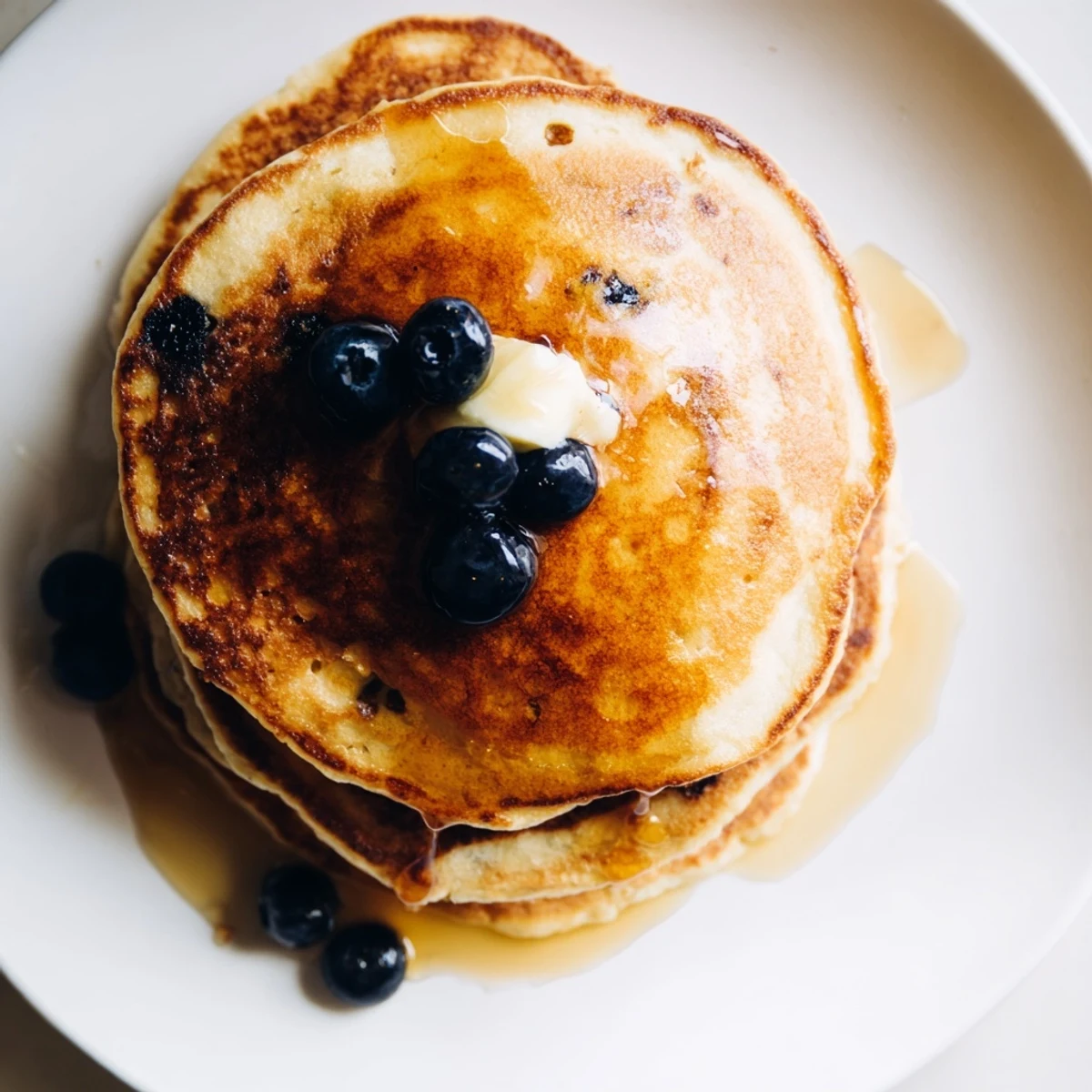 Sourdough Discard Pancakes sizzling on a griddle, ready to be flipped for a perfect breakfast.