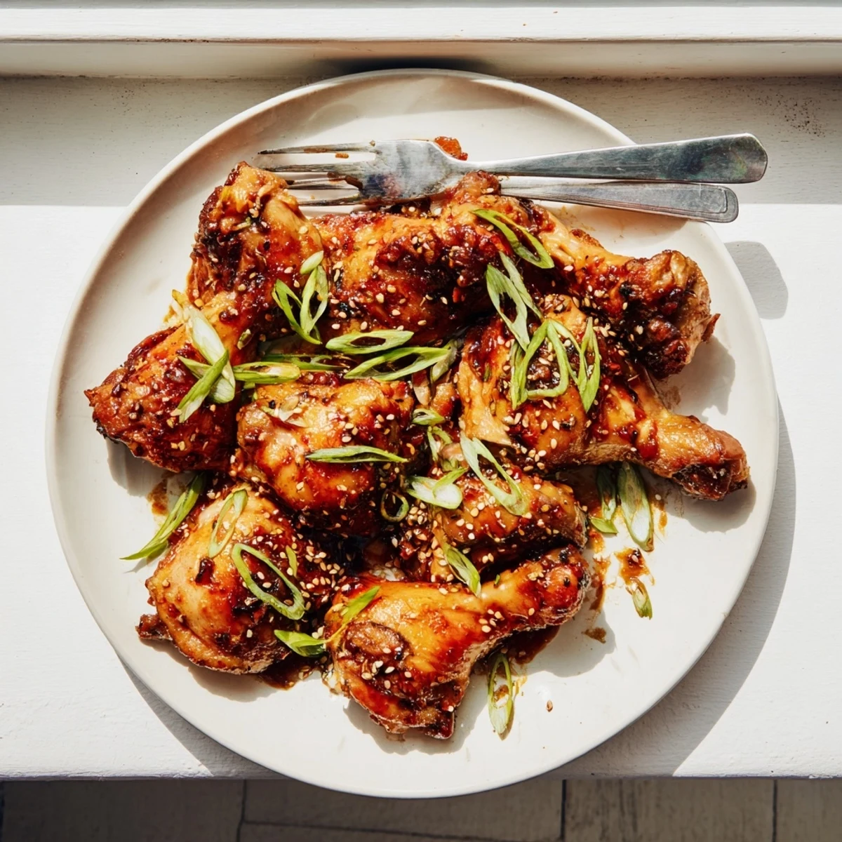 Juicy oven-baked Five Spice Chicken marinated in aromatic Chinese spices and soy sauce