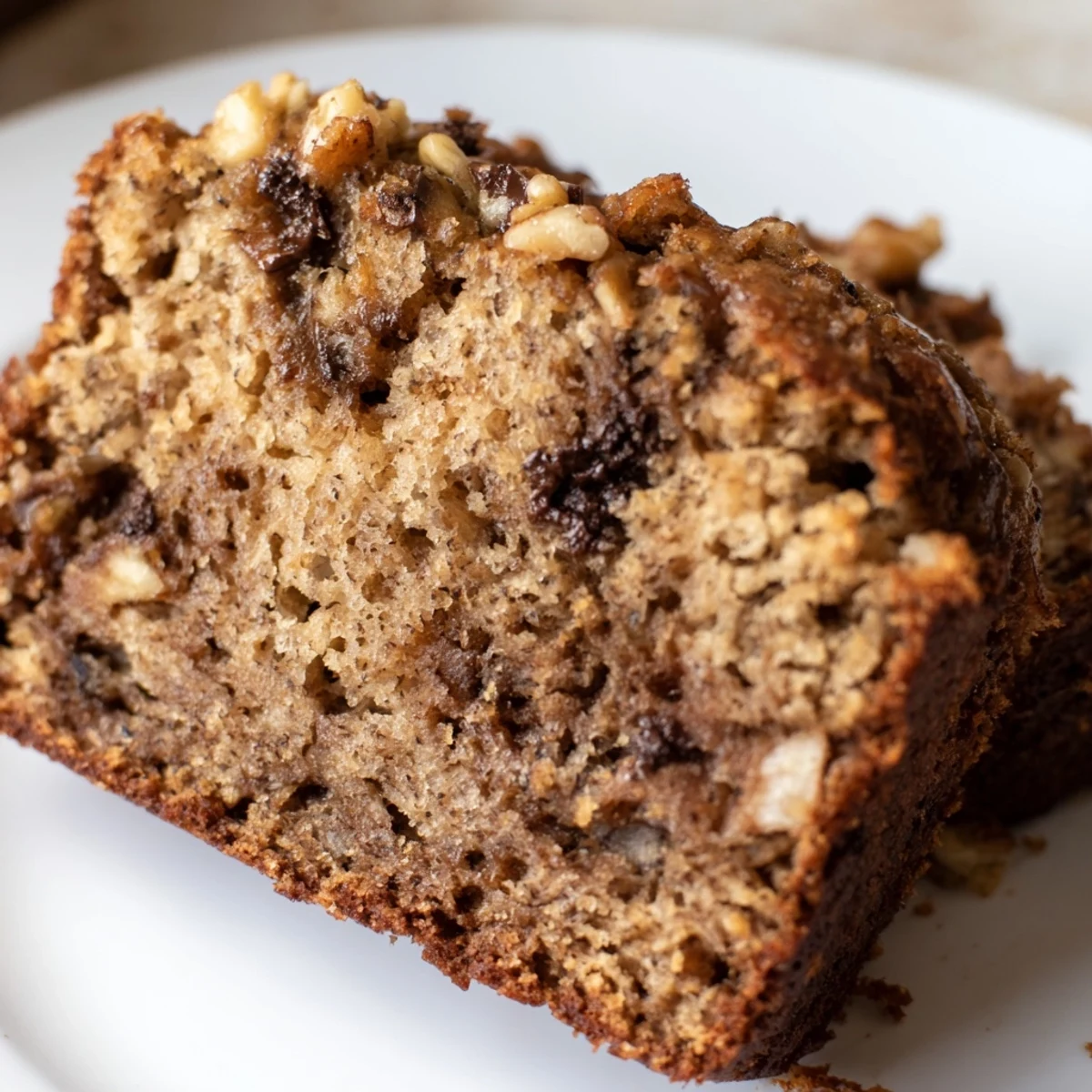 Wholesome protein banana bread oil free cooling on wire rack with perfectly domed crust