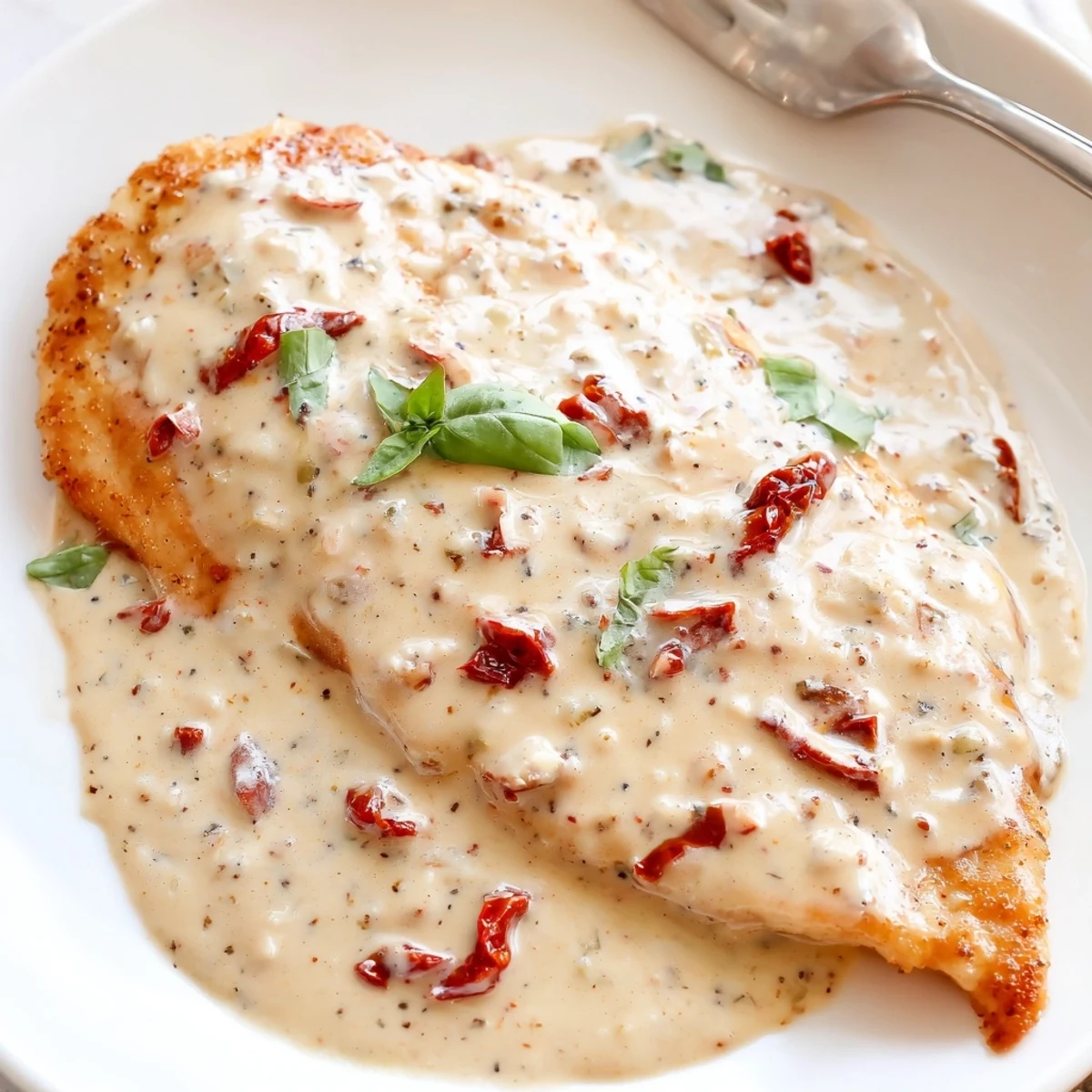 A slow-cooked Dump And Go Crockpot Marry Me Chicken served over buttered pasta