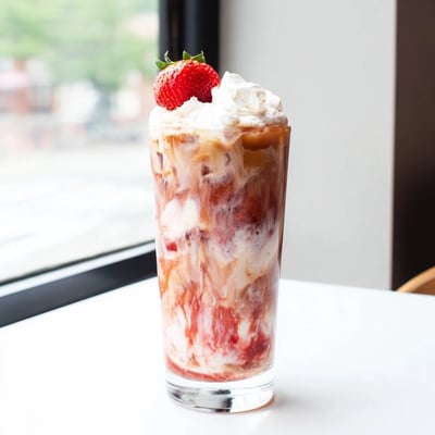 Strawberry Cream Cold Latte