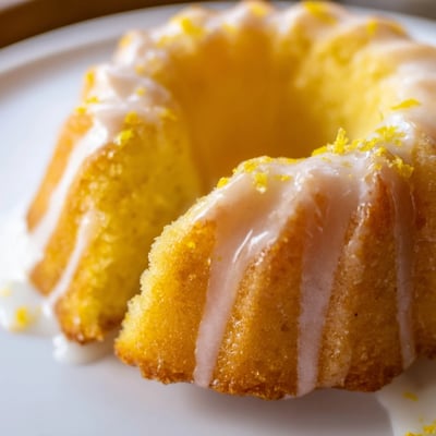 Moist mini lemon cakes topped with bright citrus icing beside a teacup